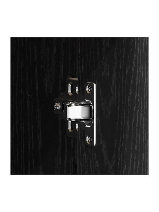 Regal Wand Black Oak 140x41x75cm