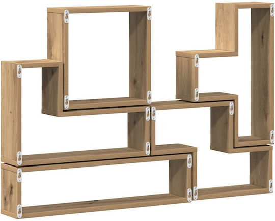 Cube Shelf Artisan Oak 96x12x64cm