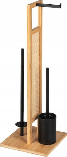 Wenko Bamboo Paper Holder Brown