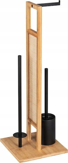Wenko Bamboo Paper Holder Brown