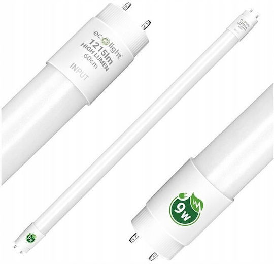 Eco Light Bec LED 9W 60cm Pentru Bază G13 Alb Rece 1440 Lumen