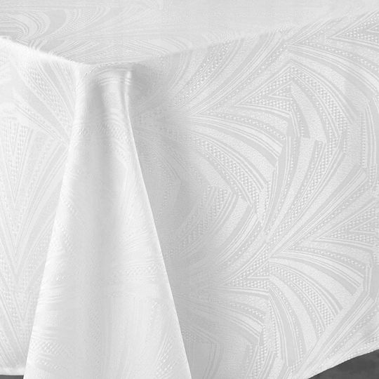 Douceur d'Intérieur Weißes Tischdeck 140x240cm