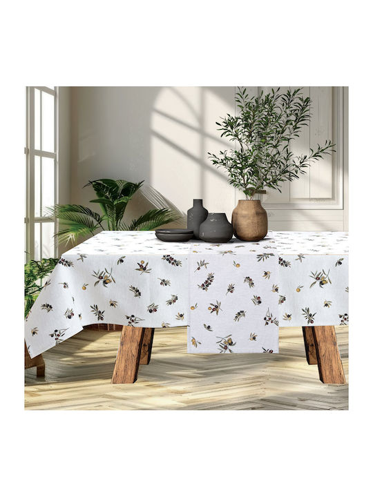 Dimeco Rotunda 180cm Olea Tablecloth