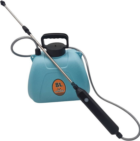 Sprayer 12V Battery With Capacity 8L 3bar In Light Blue Colour