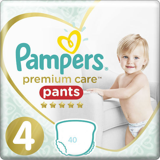Pampers Πάνες Βρακάκι Premium Care Pants 1+1 No. 4 για 9-15kg 38τμχ