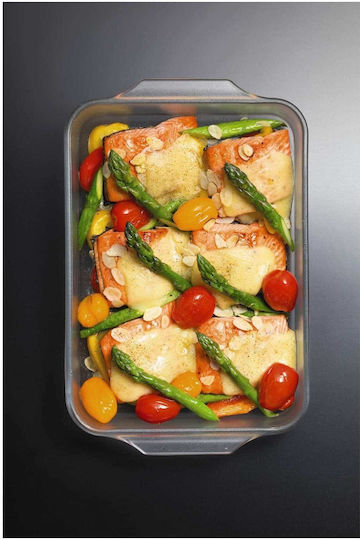 Aderia Rectangular Heat-Resistant Glass Cookware 29x19x5cm