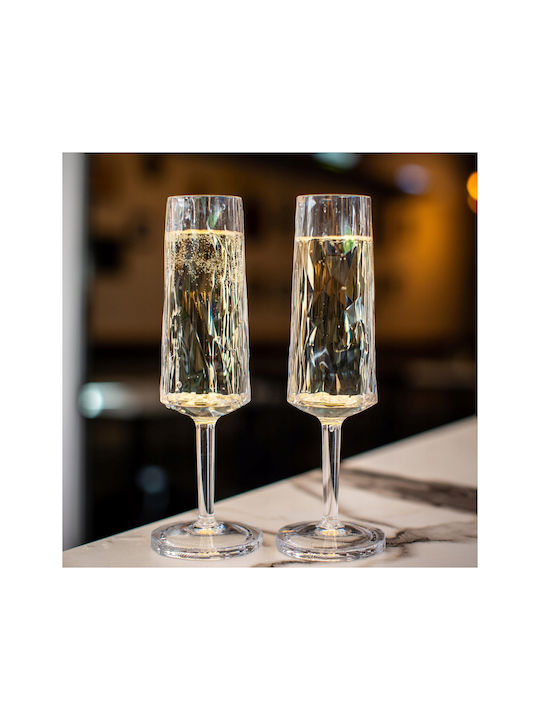 Koziol Glas Champagner aus Glas Kelch 100ml