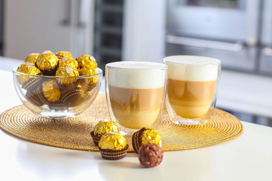 Vialli Design Set Brillen aus Glas 320ml 2 Stück