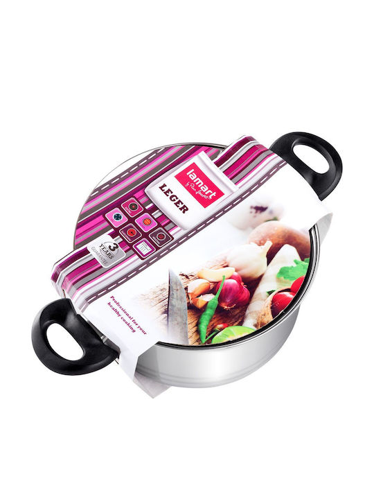 Lamart Deep Stainless Steel Pot 3.6lt / 20cm