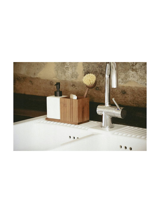 Wenko Bamboo Liquid Dispenser Organizer Mera