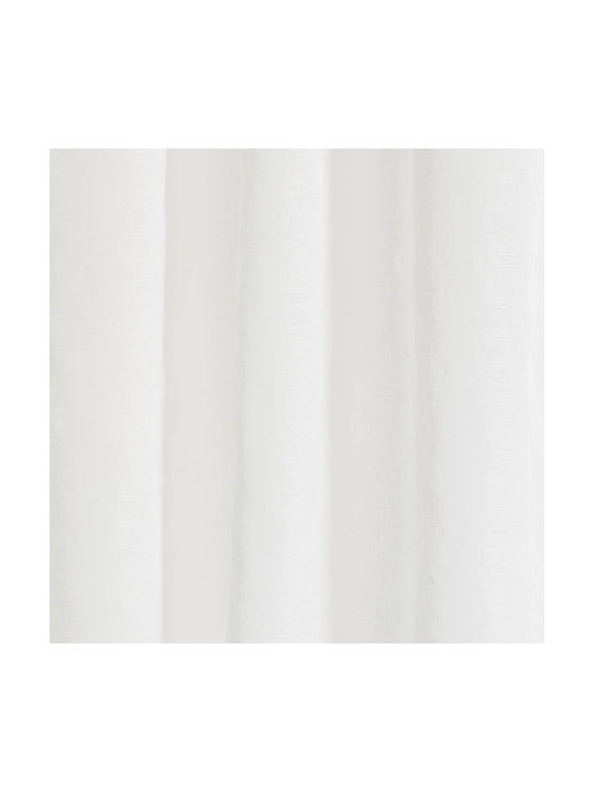 Easy Home Κουρτίνα Παραθύρου με Τρέσα Marimba Εκρού 140x150εκ.