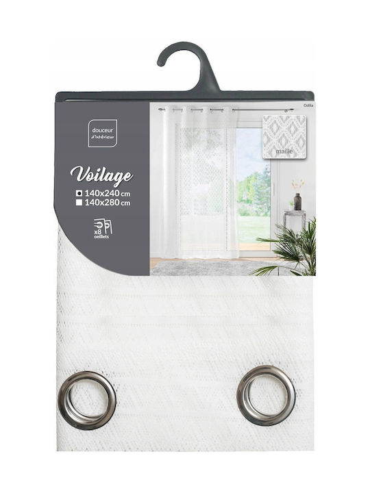 Douceur d'Intérieur Завеса с Копчета Бяла 140x240бр
