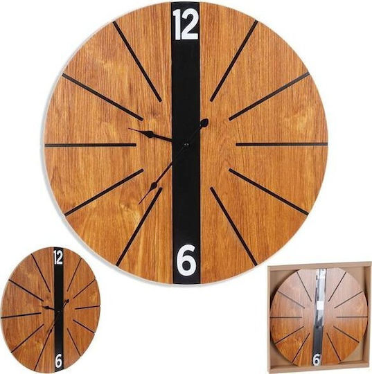 Home&Styling Collection Стенен часовник Дърво Кафяв Ø60см