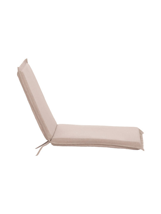 HomeMarkt Waterproof Garden Chair Cushion with Backrest Olefin Beige 45x100cm