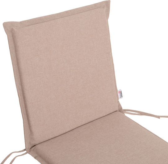 HomeMarkt Waterproof Garden Chair Cushion with Backrest Olefin Beige 45x100cm