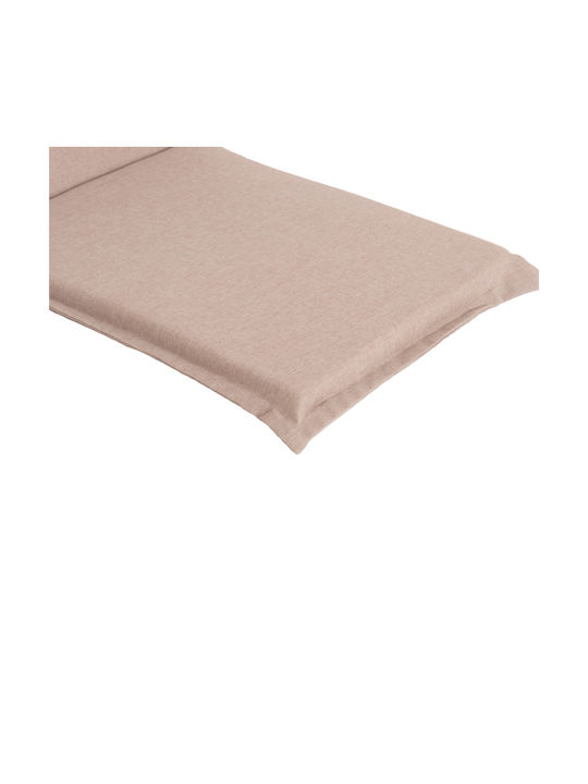 HomeMarkt Waterproof Garden Chair Cushion with Backrest Olefin Beige 45x100cm