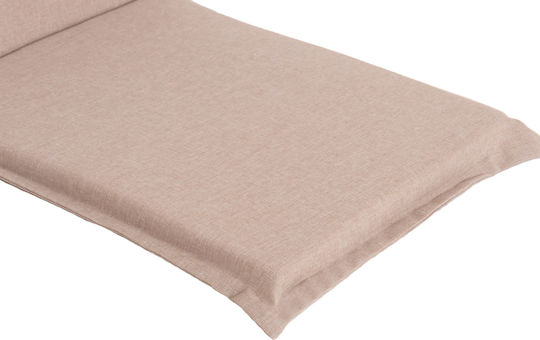 HomeMarkt Waterproof Garden Chair Cushion with Backrest Olefin Beige 45x100cm