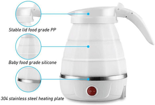 Βραστήρας Ταξιδίου 600ml 600W Λευκός