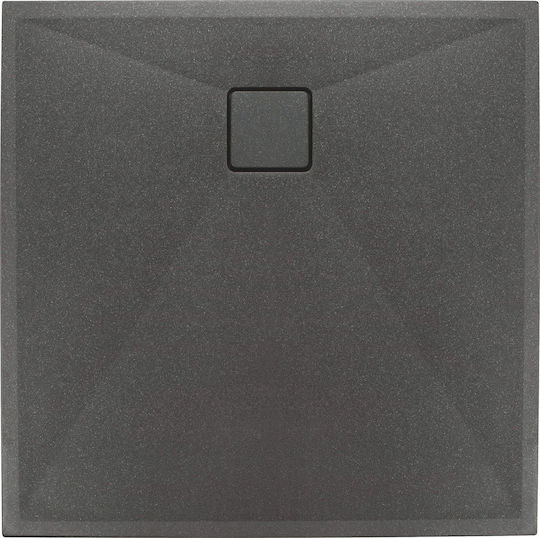 Deante Square Artificial Stone Shower Gray 90x90cm