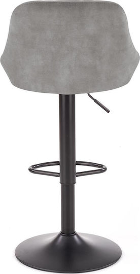 Hocker Bar Gepolstert mit Samt Gray