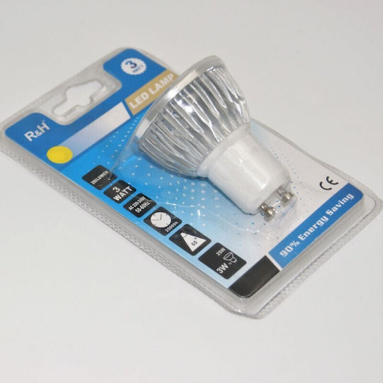 LED Bulb 3W for Socket GU10 Warm White 255lm