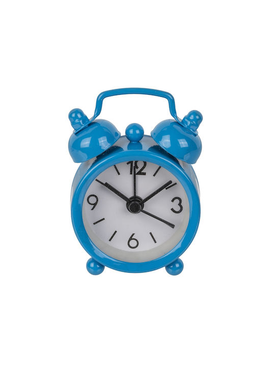 ArteLibre Metal Tabletop Clock with Alarm Clock
