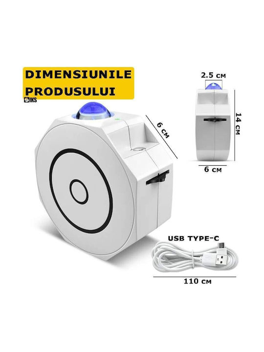 LED Kinder Tischlampe Projektor mit Sternenprojektion