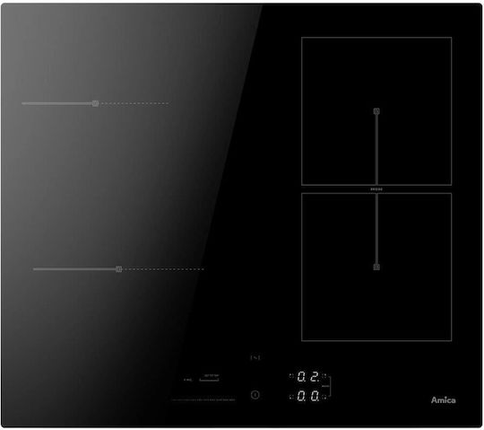 Amica PIH6541PHTSUN HC 3.0 Επαγωγική Εστία Αυτόνομη με Λειτουργία Κλειδώματος 59.2x52.2εκ.
