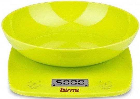 Girmi Digital Kitchen Scale with Bucket up to 5kg Yellow