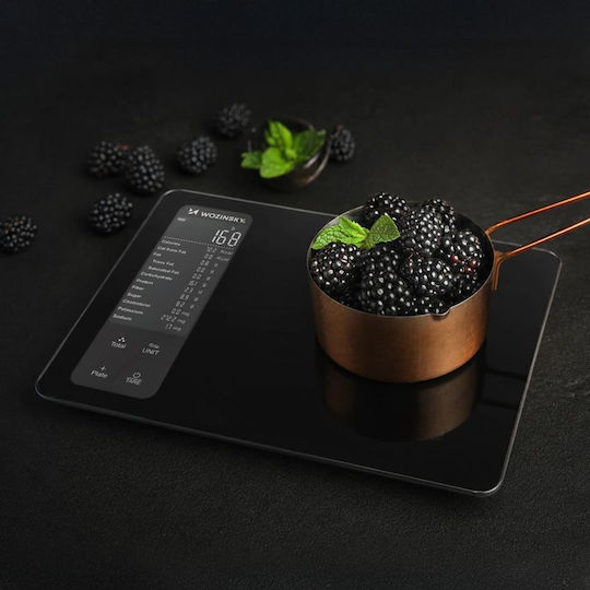 Wozinsky Digitale Küchenwaage bis 10kg Schwarze
