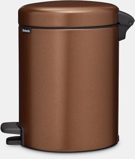 Brabantia Newicon Coș Metalic De Baie 5lt Bronz