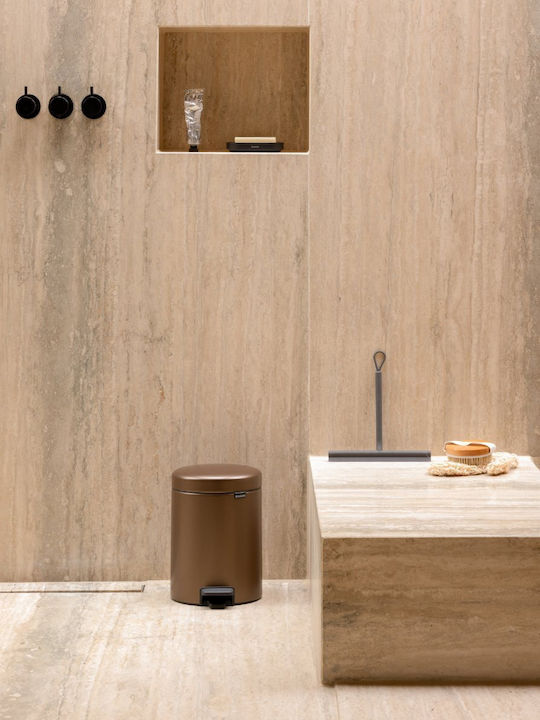Brabantia Newicon Metallic Bathroom Bin 5L Bronze