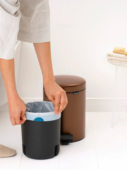 Brabantia Newicon Metallic Bathroom Bin 5L Bronze