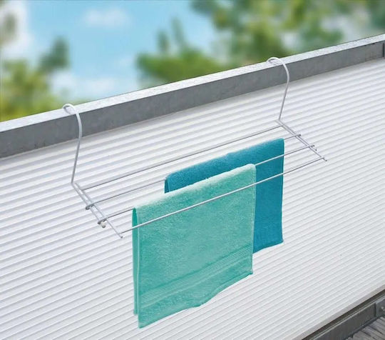 Wenko Hanging Metallic Clothes Drying Rack with Hanging Length 2.4m