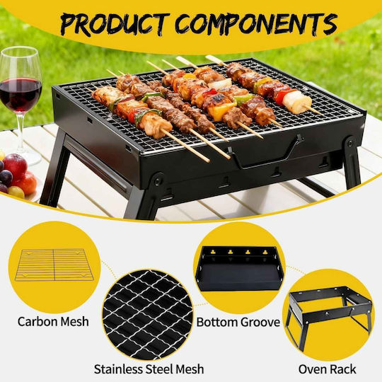 Uncle George Portable Charcoal Grill 43cmx30cm