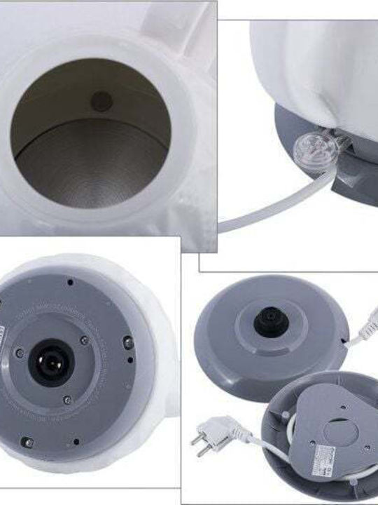 Kamille Τσαγιέρα με Φίλτρο Κεραμική Λευκή 1200ml