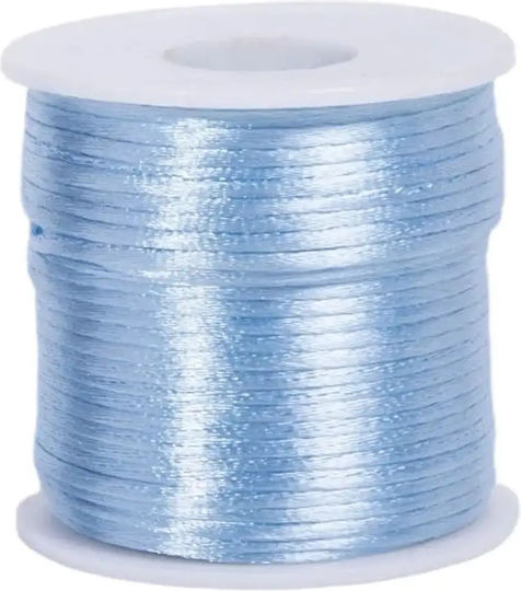 Satin Mouse Tail Fabric 2mm 50 Pieces Silver