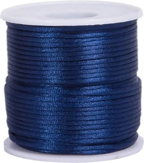 Schnürsenkel Satin Stoff 2mm Durchmesser 50m Burgundisch