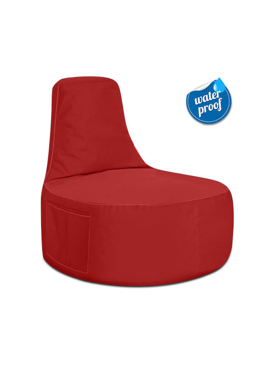 Bean Bag Chair Waterproof Eva Red 64x70x80cm
