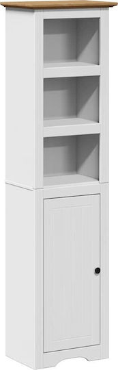 vidaXL Badezimmersäule Boden H44xB30xH160cm Weiß