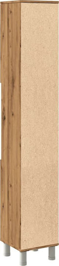 vidaXL Badezimmersäule Boden H30xB30xH179cm Eiche