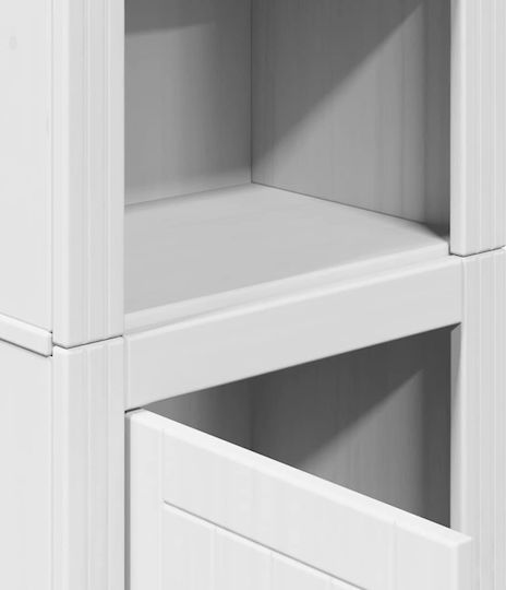 vidaXL Badezimmersäule Boden H44xB30xH160cm Weiß