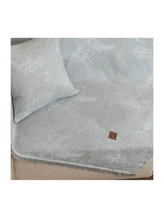Borea Cobra Zweisitzer-Sofa Überwurf 180x250cm Grau