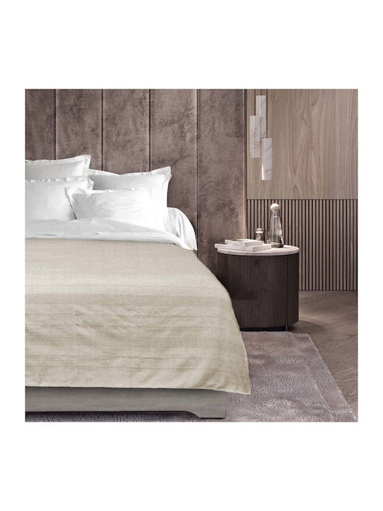 Douceur d'Intérieur Lucile Piqué Decke Übergröße 220x240cm Beige
