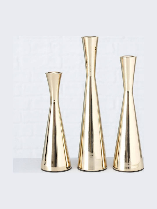 Boltze Kerzenhalter-Set Metall 3Stück