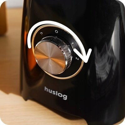 Huslog Μπλέντερ με Πλαστική Κανάτα 1.5 lt 1200W Γκρι