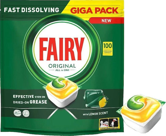 Fairy Platinum All In One 73 Dishwasher Pods Lemon