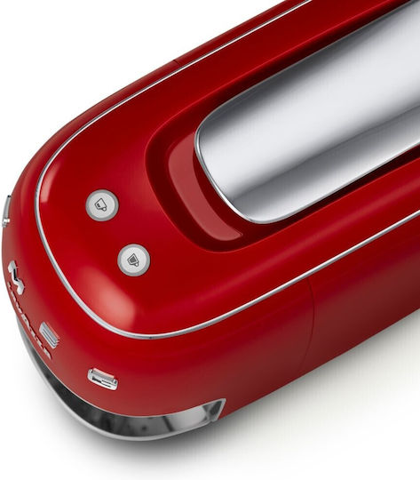 Smeg Καφετιέρα για Κάψουλες A Modo Mio Πίεσης 10bar Κόκκινη