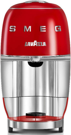 Smeg Καφετιέρα για Κάψουλες A Modo Mio Πίεσης 10bar Κόκκινη