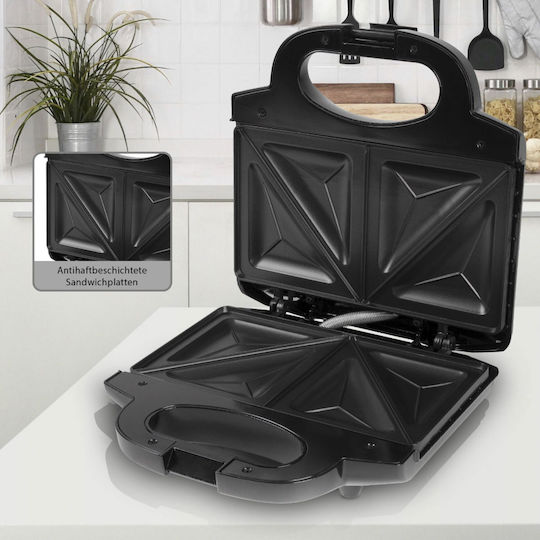 Clatronic ST 3778 Τοστιέρα για 2 Τοστ 750W Inox